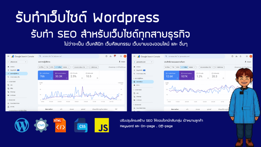 รับทำ SEO / AEO เว็บไซต์ WordPress